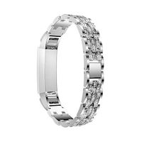 Lyperkin Compatible with Fitbit Alta HR/Alta Bands, Crystal Stainless Steel Watch Strap Bands Quick Release Replacement Wristband Accessories Compatible with Fitbit Alta HR/Alta Smart Watch for Women