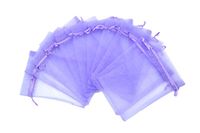 iSuperb® Wedding Gift Candy Pouch Drawstring Organza Bags 4 * 6 inch Pack of 100PCS Lavender