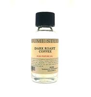 Pure Perfume Oil for Perfume Making, Personal Body Oil, Soap, Candle Making & Incense; Splash-On Clear Glass Bottle. Premium Quality Undiluted & Alcohol Free (1oz, Dark Roast Coffee Fragrance Oil)