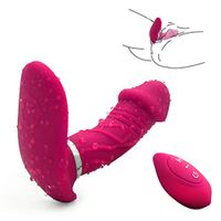 Wearable Butterfly Massaging Toys - Multiple Speed- Wireless Remote Control - Silent Soft Skin-Friendly - 9 Frequency Vibration - Back Neck Shoulder Invisible Relaxation Device