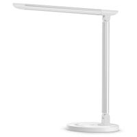 TaoTronics LED Desk Lamp, Eye-caring Table Lamps, Dimmable Office Lamp with USB Charging Port, 5 Lighting Modes with 7 Brightness Levels, Touch Control, White, 12W, Philips EnabLED Licensing Program