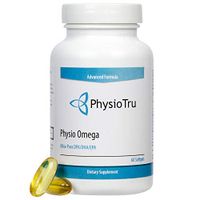 Physio Omega 3 DPA, DHA, EPA Wild Caught Pure Menhaden Fish Oil Supplement, 60 Softgels (8 Pack)