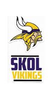 NFL Minnesota Vikings Double Up Die Cut 2-Piece Sticker Sheet