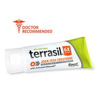 Jock Itch Treatment MAX - 6X Faster Than Leading Brands Dr. Recommended 100% Guaranteed All Natural Antifungal Ointment Treats Tinea Cruris Relieves Itch Irritation by Terrasil® 50 Grams