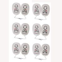 Elysaid Latex Free Foam XFT AED Practi-Trainer Replacement Pads,Child, 6 Pairs