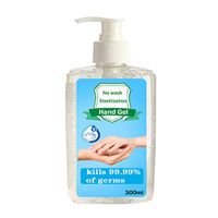 Hand Sanitizer Hand Soap Refreshing Gel Pump Bottle, Fresh Breeze 10 Fl Oz 300ml (300ml-B)