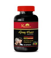 Anti Gray Hair Capsules - Anti-Gray Hair Solution - for Men and Women - Nettle Bulk Tea - 1 Bottle (60 Capsules)