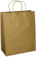 Craft Gift Bags ~ Brown Paper 1 Dozen - 10" x 5" x 13"