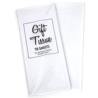 Gift Wrap Tissue Paper 20” X 20”, Premium Quality Tissue Paper, Solid Color - 100 Sheets (White)