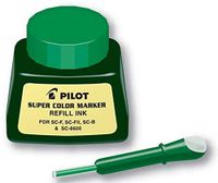 PILOT Super Color Permanent Marker Refill Ink, Green Ink, 1 Ounce Bottle with Dropper (43800)