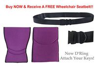 Karman Ergo Replacement Anti Bacterial Back & Seat Cushions Set- (Fits All Karman Ergonomic, MVP and VIP Wheelchairs) - Orange Emola | 18"x17" Now with Free Universal Wheelchair Seatbelt!