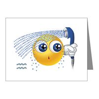 Note Card SmileyFace Zodiac Aquarius