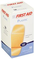 American White Cross Plastic Adhesive Strips, Sterile, 2" x 4", 50/Box, 24 Box/Case (Pack of 1200)