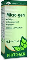 Genestra Brands - Micro-gen - Gingko, European Hazel, and Bilberry Herbal Supplement - 0.5 fl. oz.