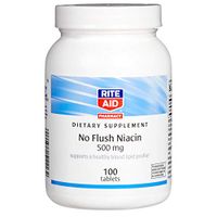 Rite Aid Flush Free Niacin (Vitamin B3), 500 mg, Tablets - 100 Tablet | Vitamin B3 Niacin Supplement
