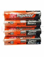 Hillflower 8 Piece AAA LR3 LR03 AM4 MN2400 Bulk 0% Hg 1.5V Heavy Duty K.C. Carbon Zinc Long Duration Battery