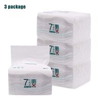 Shan-S Toilet Paper Removable Tissue, 3PCS 150-Sheet Household Clean Soft Paper Extraction Bathroom Tissue Wood Pulp Paper Towels for Kitchen Office Travel Disposable Portable
