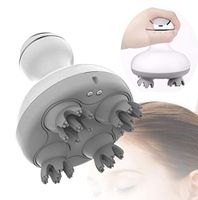 NHYXD Head Massager, Portable Mini Scalp Massager Head Massager Scalp Relaxation Relief Pressure Detachable Massage Node Body Shower Waterproof Design, White