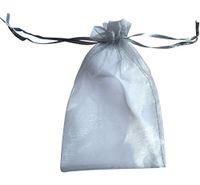ATCG 200pcs 4x6 Inches Drawstring Organza Pouches Wedding Party Jewelry Favor Gift Candy Bags (Silver)