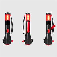 FLOGZONE Multi-Function Emergency Hand Crank Power car Safety Hammer Fire Safety Hammer Light Flashlight