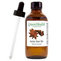 Anise Star Essential Oil - 4 fl oz (118 ml) Glass Bottle w/Glass Dropper - 100% Pure Essential Oil - GreenHealth