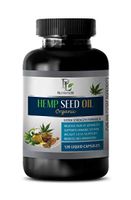 Anxiety Relief Hemp Pills - Hemp Oil for Pain Relief Organic 1000mg - Hemp Oil for Anxiety 1000mg Capsules - 1 Bottle 120 Liquid Capsules