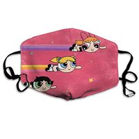 SSUJ7 Powerpuff Girls Flying Men Women Adjustable Earloop Mouth Guard Anti-Dust Washable Reusable Mouth Guard for Kids Teens Adults Anti Pollution,Anti-smog