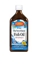 Carlson - The Very Finest Fish Oil, 1600 mg Omega-3s, Liquid Fish Oil Supplement, Norwegian Fish Oil, Wild-Caught, Sustainably Sourced Fish Oil Liquid, Lemon, 16.9 Fl Oz
