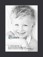 ArtToFrames MAT-21-14x20-Black 14x20 Smooth Black Custom Mat
