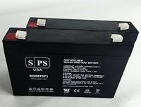 B&B BP7-6 UPS 6V 7Ah Replacement Battery -SPS Brand (2 Pack)
