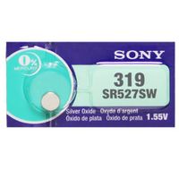 Sony 319 (SR527SW) 1.55V Silver Oxide 0%Hg Mercury Free Watch Battery (25 Batteries)