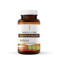 Agaricus Blazei 60 Capsules, 800 mg, Organic Agaricus (Agaricus blazei murill) Dried Mushroom (60 Capsules)