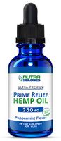 Prime Relief Hemp Oil (Peppermint, 250 MG) • Help for Pain, Anxiety, Stress, Mood, and Sleep with great tasting organic hemp extract drops
