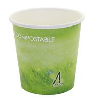 Special Green Grass Design, Paper Hot Cup,Eco-friendly,100% Blodegradable&Compostable, 50 count. (4 OZ)