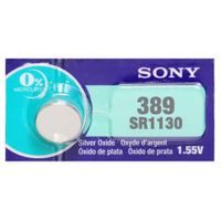 Sony 389 (SR1130) 1.55V Silver Oxide 0%Hg Mercury Free Watch Battery (40 Batteries)