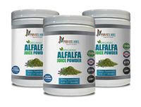 antioxidant Multi Vitamin - Alfalfa Juice Organic Powder - Alfalfa Organic Bulk - 3 Cans 24 OZ (150 Servings)