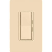 Lutron Diva Dimmer Switch for Halogen and Incandescent Bulbs, Single-Pole, with Wallplate, DVW-600PH-IV, Ivory