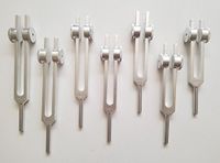 Chakra Weighted Tuning Forks Set of 7 with Mallet and Velvet Pouch