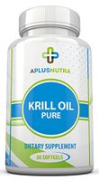100% Pure Krill Oil Cold Vacuum Extracted Antarctic Omega 3 Krill Oil Providing a Powerful Dose of DHA and EPA Plus Super-nutrients by A Plus Nutra