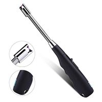 SHAREMORE Electric Candle Lighter USB Rechargeable Long Flameless Windproof Arc Lighter with LED Battery Display, 360° Smart Flexible Neck Perfect for Outdoor Camping Cooking Fireworks