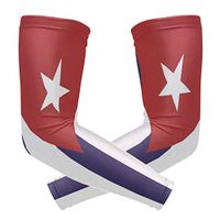 Anyangquji Cuba Flag Arm Sleeve Protectiv for Man Elbow Brace for Arthritis (1 Pair)