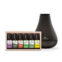 Plant Therapy Essentials Gift Set with Novafuse Black 100% Pure, Undiluted, Therapeutic Grade Essential Oils