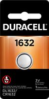 Duracell - 1632 3V Lithium Coin Battery - long lasting battery - 1 count