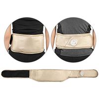 Hot Massage Waist, Wireless Rechargeable Battery Lower Back Brace Vibration Moxibustion Heated Massage Relieve Waist Fatigue US Plug