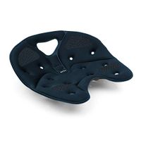 BackJoy SitSmart Fabric Posture Cushions | Lumbar Support for Lower Back Pain | Improve Posture | Car/Office/Hard Surface/Desk Chairs | for Adults (Core Traction, Midnight)