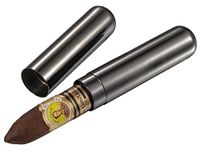 Visol Products Delta 1-Cigar Gunmetal Finish Stainless Steel Cigar Tube - VCASE519