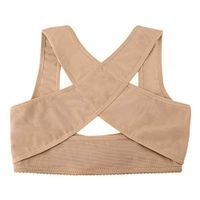 guohanfsh Therapy Correction Posture Back Shoulder Corrector Support Brace Belt Adjustable Strap Bone Care XXL-Skin Color