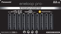 Panasonic BK-3HCCA16FA eneloop pro AA High Capacity Ni-MH Pre-Charged Rechargeable Batteries, 16 Pack