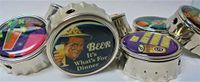 Eclipse Bottle Cap Design Refillable Lighter w/Bottle Opener, Assorted Styles, 1782