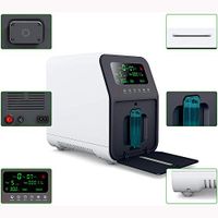 Lzour 1-5L/min Portable Machine LED Display Remote Control No Noise for Home Office Travel Elderly